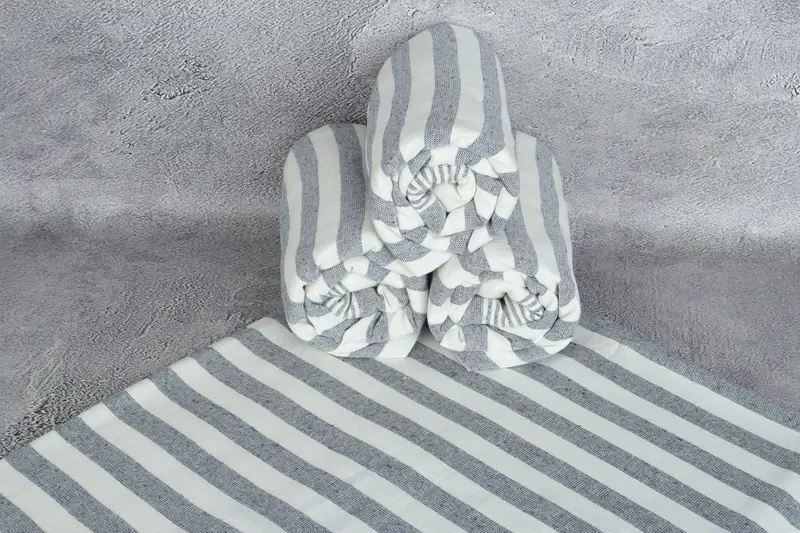 Absorbent Turkish towel, Bachelorette Party Gifts, Sand-resistant towel, Travel towel, 68x40 Cotton Striped Terry Towel, Bachelor Party Favors - 7