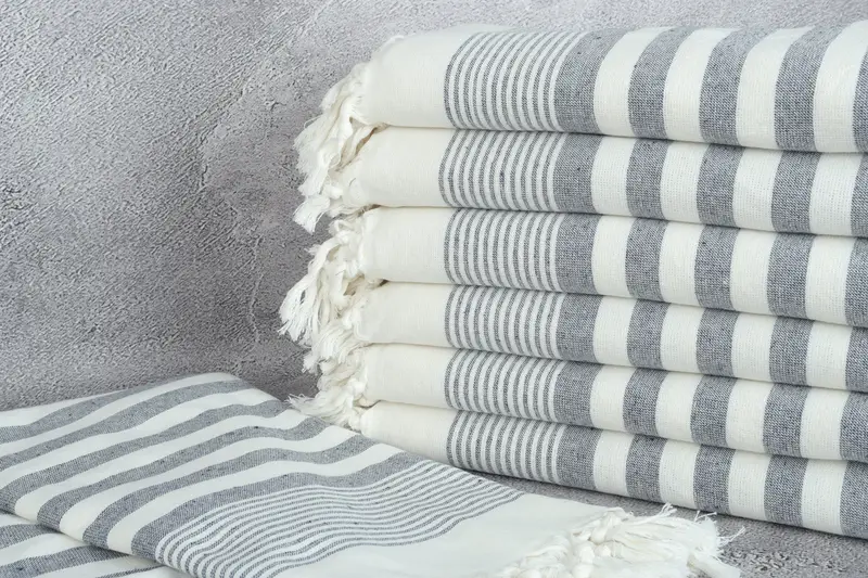Absorbent Turkish towel, Bachelorette Party Gifts, Sand-resistant towel, Travel towel, 68x40 Cotton Striped Terry Towel, Bachelor Party Favors - 2