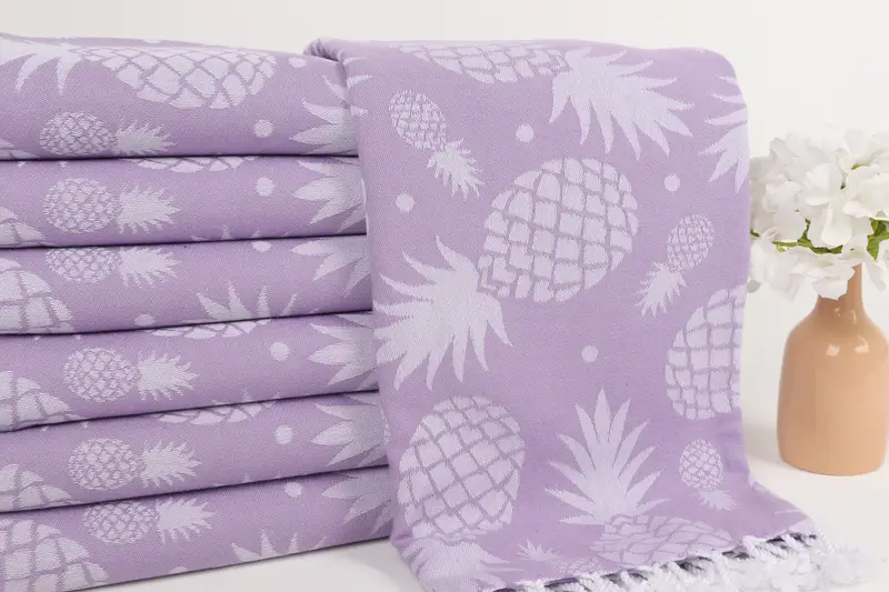 Monogram Beach Handtuch, Oma Geschenk, Geschenk für sie, Hochzeitstuch, Yoga-Handtuch, Schaltuch, 70x36 Baumwollananas Designtuch, sandresistentes Handtuch - 3