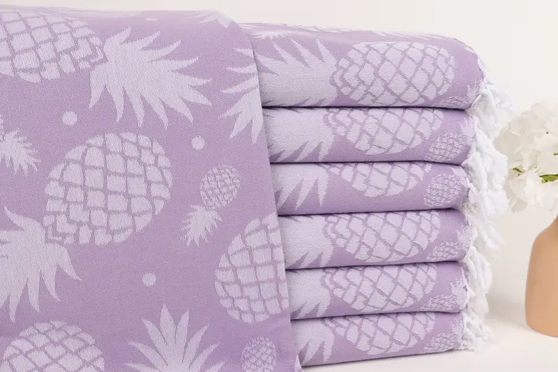 Monogram Beach Handtuch, Oma Geschenk, Geschenk für sie, Hochzeitstuch, Yoga-Handtuch, Schaltuch, 70x36 Baumwollananas Designtuch, sandresistentes Handtuch - 2