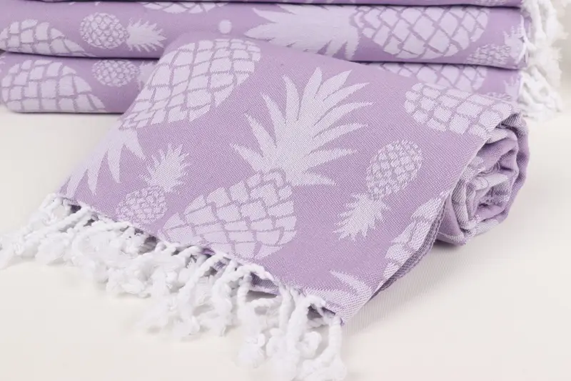 Monogram Beach Handtuch, Oma Geschenk, Geschenk für sie, Hochzeitstuch, Yoga-Handtuch, Schaltuch, 70x36 Baumwollananas Designtuch, sandresistentes Handtuch - 5