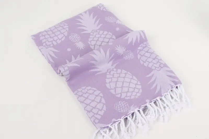 Monogram Beach Handtuch, Oma Geschenk, Geschenk für sie, Hochzeitstuch, Yoga-Handtuch, Schaltuch, 70x36 Baumwollananas Designtuch, sandresistentes Handtuch - 7