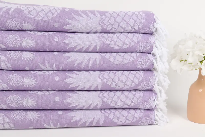 Monogram Beach Handtuch, Oma Geschenk, Geschenk für sie, Hochzeitstuch, Yoga-Handtuch, Schaltuch, 70x36 Baumwollananas Designtuch, sandresistentes Handtuch - 4