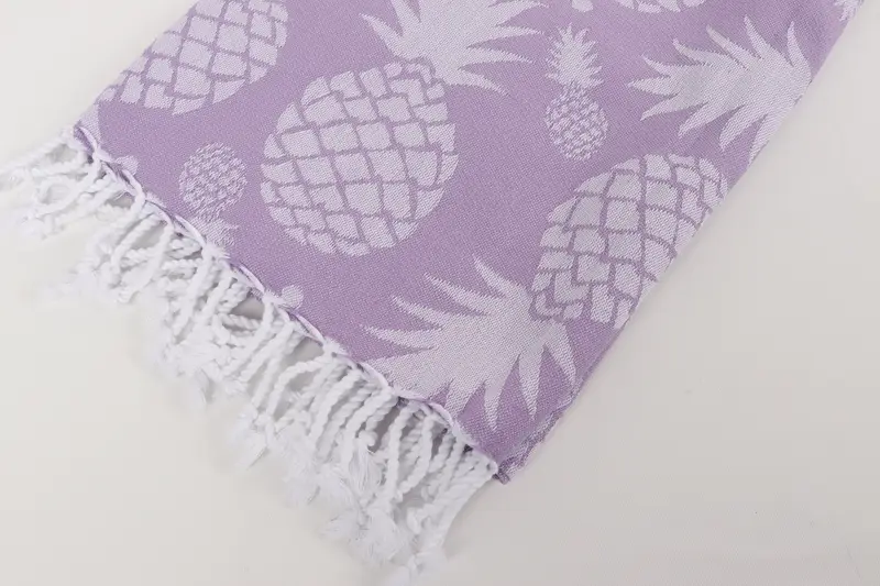 Monogram Beach Handtuch, Oma Geschenk, Geschenk für sie, Hochzeitstuch, Yoga-Handtuch, Schaltuch, 70x36 Baumwollananas Designtuch, sandresistentes Handtuch - 8