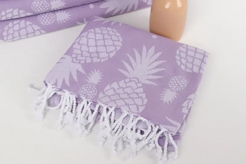 Monogram Beach Handtuch, Oma Geschenk, Geschenk für sie, Hochzeitstuch, Yoga-Handtuch, Schaltuch, 70x36 Baumwollananas Designtuch, sandresistentes Handtuch - 6