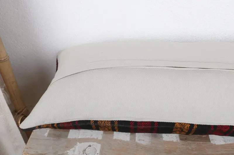 Vintage Kilim Pillow Cushion Case, Pillow for Sofa, Vintage Kilim Pillow, Pillow Sham, 12x36 Red Pillow Cover, Vintage Kilim Throw Pillow - 7