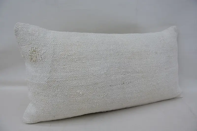 Home Decor Pillow, Interior Designer Pillow, Colorful Pillow Case, Cushion Cover, Pillow for Couch, Bright Cushion Cover, 12x24 White Cushion - 2