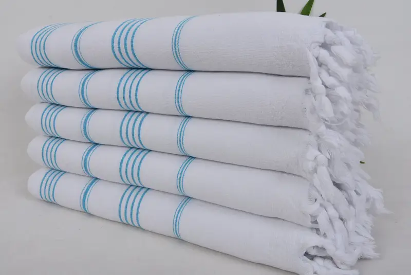 Wedding Anniversary Gift, 68x36 Cotton Striped Terry Towel, Custom Beach Towel, Custom Wedding Gift, Personalized Bridesmaid Gift, Gift Boxes Towel - 1