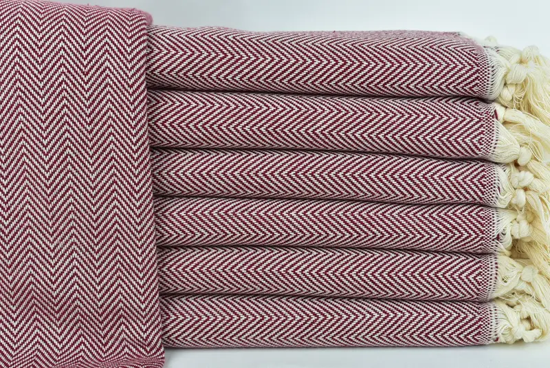 Travel towel, 70x40 Cotton Herringbone Towel, Embroidered Towel, Peshtemal Towel USA, Personalized Turkish Towel, Valentines Gift, Wedding Towel - 1