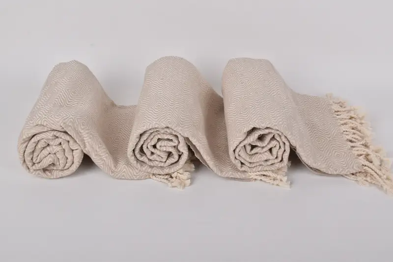 Quick-dry towel, Thin towel, Bachelor Gift, Custom Towel, Turkish Bath Towel Set, 70x40 Cotton Zigzag Diamond Towel, Turkish Towel Monogram - 8