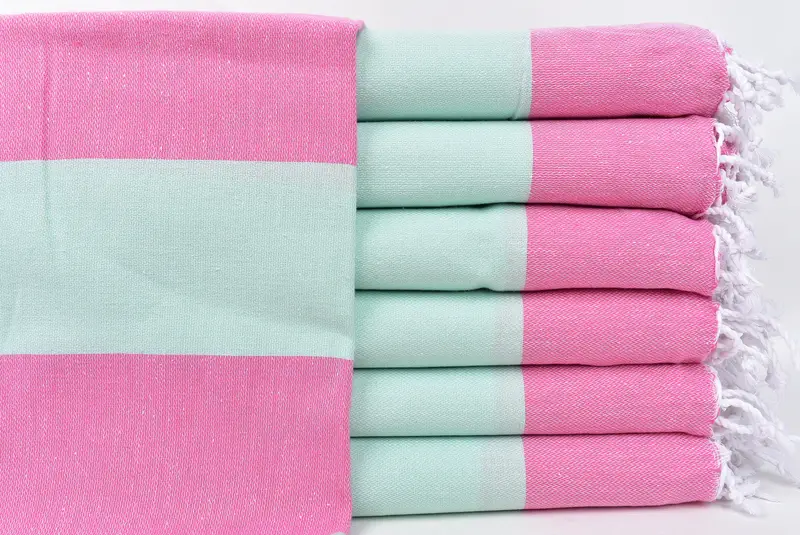 Turkish beach towel with fringe, Turkish bath towel, Gym Towel, Absorbent Turkish towel, 70x40 Cotton Striped Towel, Beach Towel Gift, Gift For Mom - 1