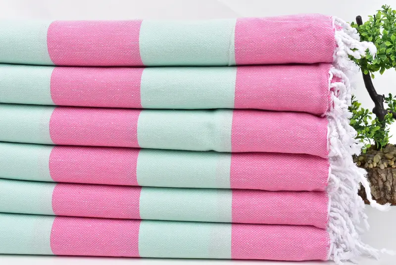 Turkish beach towel with fringe, Turkish bath towel, Gym Towel, Absorbent Turkish towel, 70x40 Cotton Striped Towel, Beach Towel Gift, Gift For Mom - 3