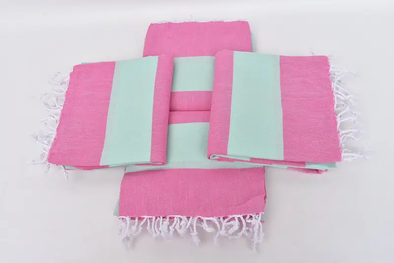 Turkish beach towel with fringe, Turkish bath towel, Gym Towel, Absorbent Turkish towel, 70x40 Cotton Striped Towel, Beach Towel Gift, Gift For Mom - 6