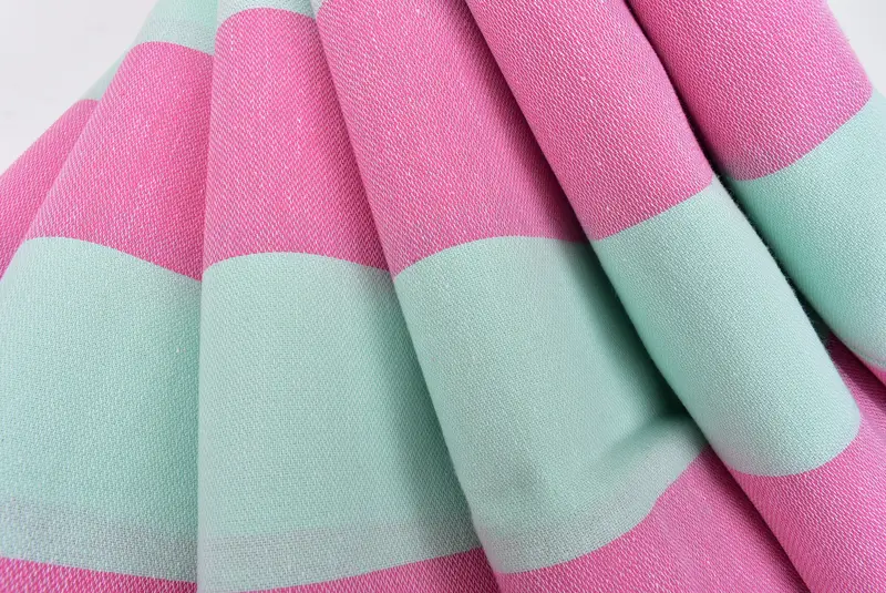 Turkish beach towel with fringe, Turkish bath towel, Gym Towel, Absorbent Turkish towel, 70x40 Cotton Striped Towel, Beach Towel Gift, Gift For Mom - 5