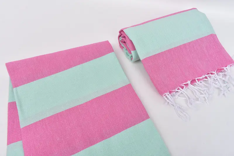Turkish beach towel with fringe, Turkish bath towel, Gym Towel, Absorbent Turkish towel, 70x40 Cotton Striped Towel, Beach Towel Gift, Gift For Mom - 7
