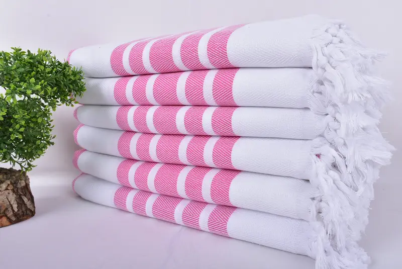 70x40 Cotton Herringbone Towel, Cotton towel, Anniversary Gift For Her, Unique Wedding Gift, Bachelorette Party Favors, Monogram Turkish Towel - 3
