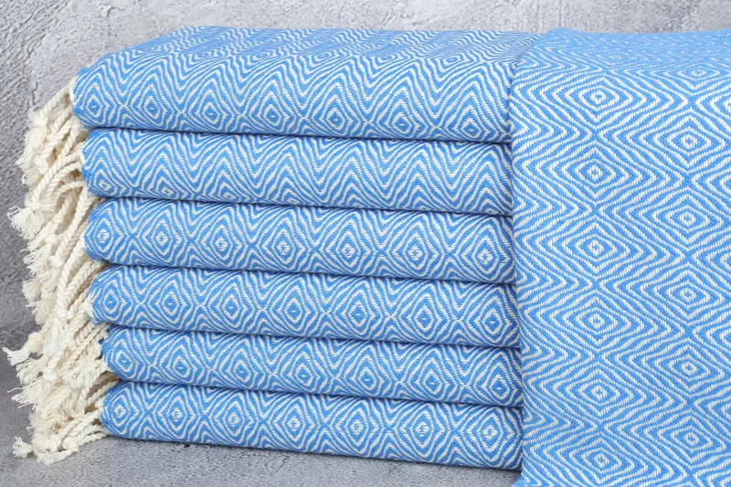 Personalized Kitchen Towel, Monogram Kitchen Towel, Bachelorette Party Favors, 36x18 Cotton Zigzag Diamond Towel, Bridesmaid Gifts, Boyfriend Gift - 1