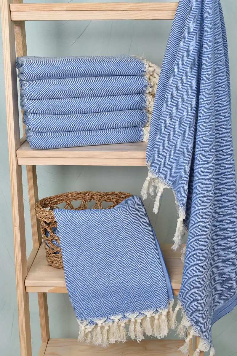 Best spa Turkish towel for luxury home decor, 70x40 Cotton Herringbone Towel, Embroidery Towels, Custom Towel, Bridesmaid Gifts, Wedding Gifts Towel - 3