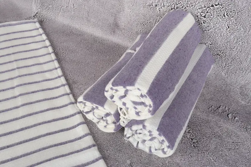 Bachelorette Party Gifts, Yoga Towel, 70x40 Cotton Striped Towel, Absorbent Turkish towel, Luxury towel, Girls Weekend Favors, Bachelor Party Favors - 7