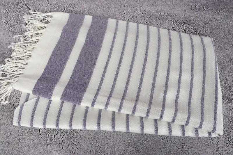 Bachelorette Party Gifts, Yoga Towel, 70x40 Cotton Striped Towel, Absorbent Turkish towel, Luxury towel, Girls Weekend Favors, Bachelor Party Favors - 5