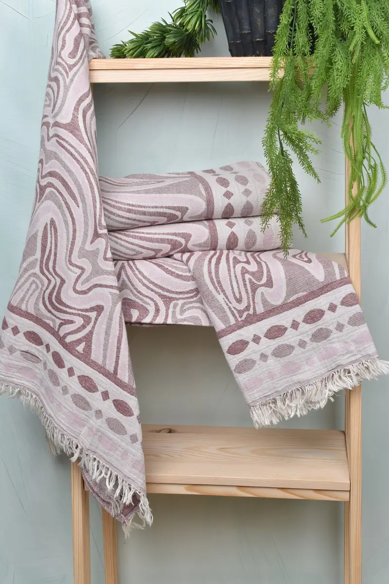70x40 Cotton Geometric Towel, Housewarming Gift, Fringed Turkish peshtemal beach towel USA, Travel towel, Personalized Gift, Handmade Gift - 7