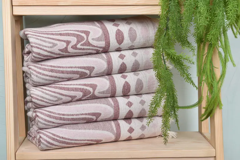 70x40 Cotton Geometric Towel, Housewarming Gift, Fringed Turkish peshtemal beach towel USA, Travel towel, Personalized Gift, Handmade Gift - 3