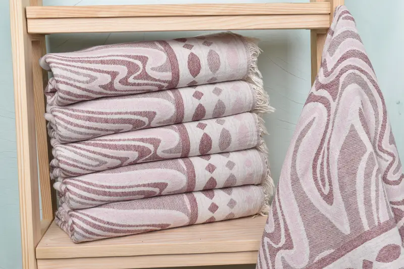 70x40 Cotton Geometric Towel, Housewarming Gift, Fringed Turkish peshtemal beach towel USA, Travel towel, Personalized Gift, Handmade Gift - 2