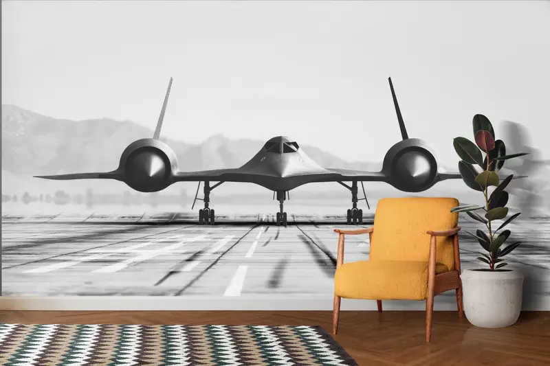 ジェット飛行機のデジタルペーパー、3D折り紙、戦闘機の壁画、戦争機の壁の装飾、モダンな壁ポスター、新築祭の贈り物、明るい壁紙、 - 2
