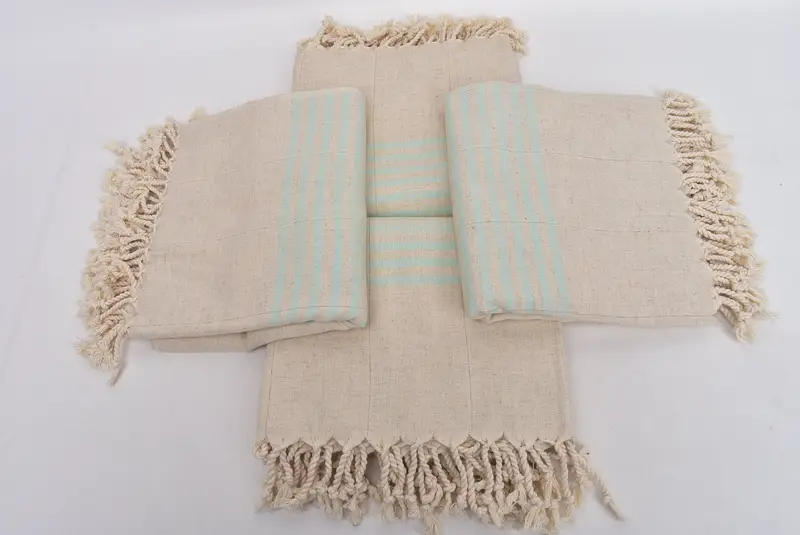 Custom Towel, 68x36 Linen Striped Towel, Bachelorette Party Favor, Peshtemal beach towel with unique design, Large Turkish Towel, Quick-dry towel - 6