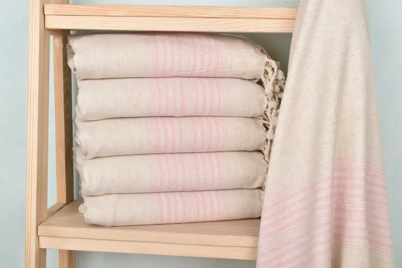 Cotton towel, Best Friend Gift Ideas, Custom Wedding Towel, Home Decor Gifts, Turkish Towel USA, Turkish Bath Towel Set, 68x40 Linen Striped Towel - 1