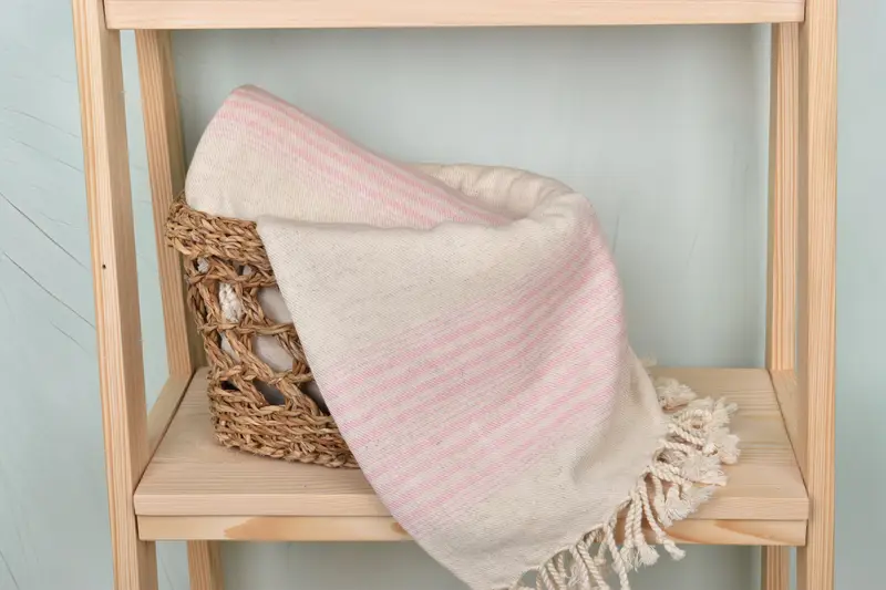 Cotton towel, Best Friend Gift Ideas, Custom Wedding Towel, Home Decor Gifts, Turkish Towel USA, Turkish Bath Towel Set, 68x40 Linen Striped Towel - 4