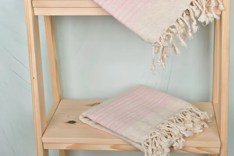 Cotton towel, Best Friend Gift Ideas, Custom Wedding Towel, Home Decor Gifts, Turkish Towel USA, Turkish Bath Towel Set, 68x40 Linen Striped Towel - 5