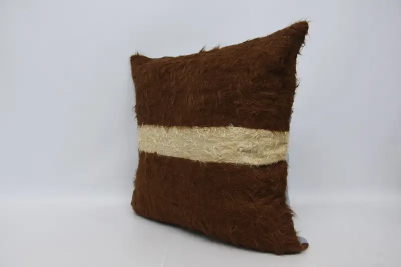 Bench Cushion Cover, One Of A Kind Pillow, Boho Pillow Sham Cover, Turkish Kilim Pillow, Kilim Pillow Cover, 28x28 Brown Pillow Cover, Cushion Case - 4