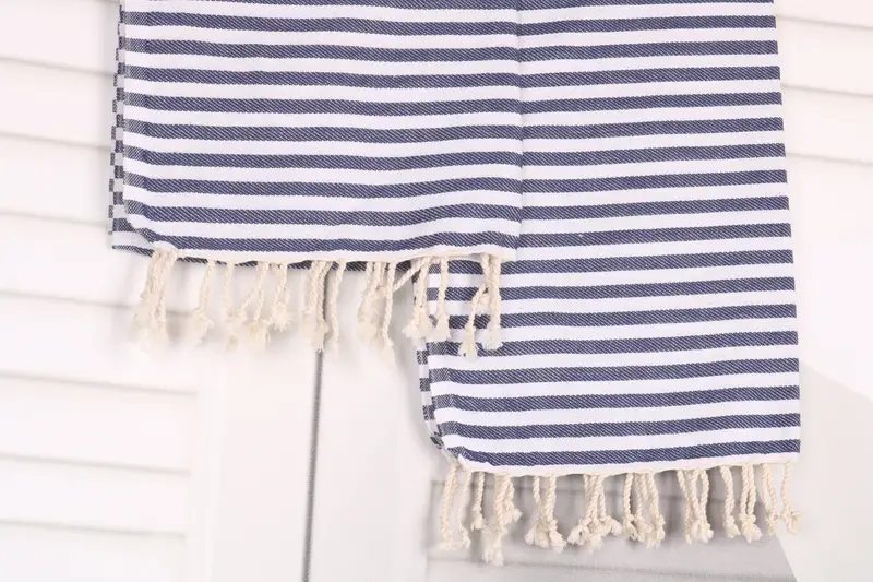 Home Decor Gifts, Organic Towel, 40x18 Cotton Striped Towel, Wedding Favors, Custom Hand Towel, Valentines Day Gift Idea, Small Bath Towels - 8