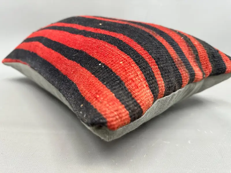 12x20 Red Cushion Cover, Cushion Cover, Boho Pillow, Kilim Cushion Sham, Handmade Kilim Cushion, Ethnic Pillow Cover Pillow, Pet Pillow Cover - 6