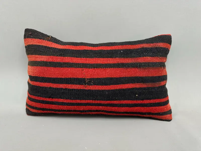 12x20 Red Cushion Cover, Cushion Cover, Boho Pillow, Kilim Cushion Sham, Handmade Kilim Cushion, Ethnic Pillow Cover Pillow, Pet Pillow Cover - 4
