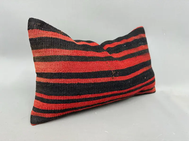 12x20 Red Cushion Cover, Cushion Cover, Boho Pillow, Kilim Cushion Sham, Handmade Kilim Cushion, Ethnic Pillow Cover Pillow, Pet Pillow Cover - 2