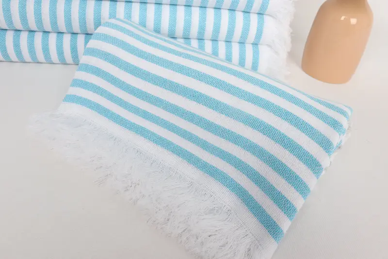 Sand-resistant towel, Embroidered Turkish Towel, Towel With Name, Bachelor Gifts, 70x40 Cotton Striped Towel, Welcome Wedding Gift, Wedding Favors - 4
