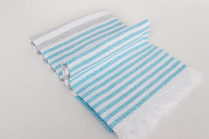 Sand-resistant towel, Embroidered Turkish Towel, Towel With Name, Bachelor Gifts, 70x40 Cotton Striped Towel, Welcome Wedding Gift, Wedding Favors - 6