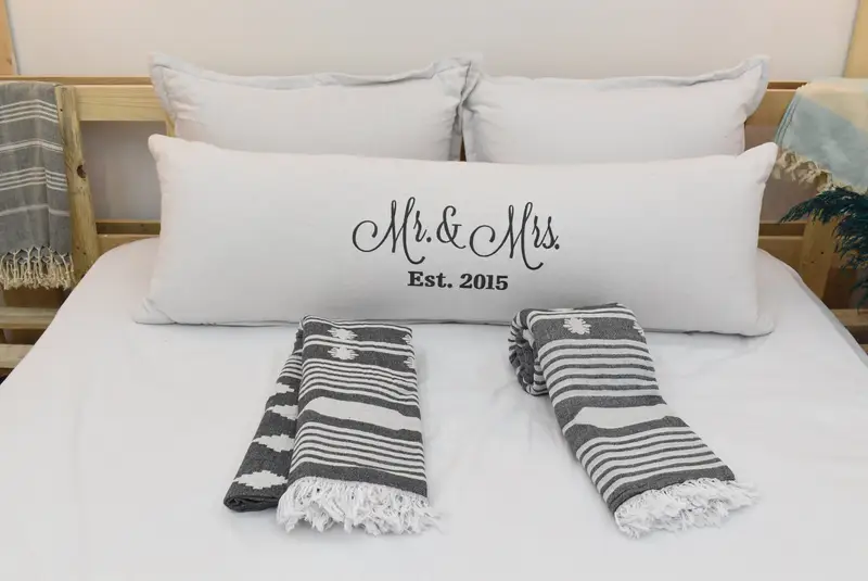 Bachelorette Party Favors, Wedding Favors, Bachelorette Gifts, Beach Bachelorette Party Decorations, 84x60 Cotton Patterned Towel, Personalize Gift - 3