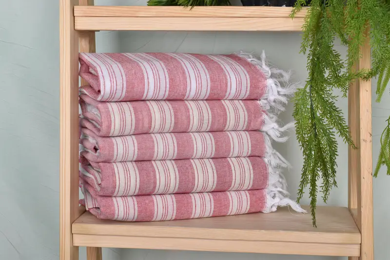 Bachelor Party Favors, Monogram Turkish Towel, Home Decor Gifts, Wedding Hand Made Gift, Bachelorette Party Decorations, 70x40 Cotton Striped Towel - 1