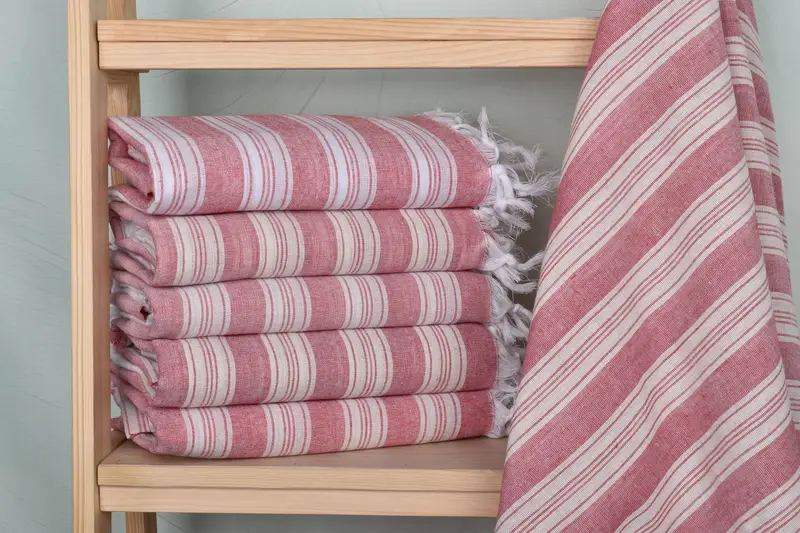 Bachelor Party Favors, Monogram Turkish Towel, Home Decor Gifts, Wedding Hand Made Gift, Bachelorette Party Decorations, 70x40 Cotton Striped Towel - 2