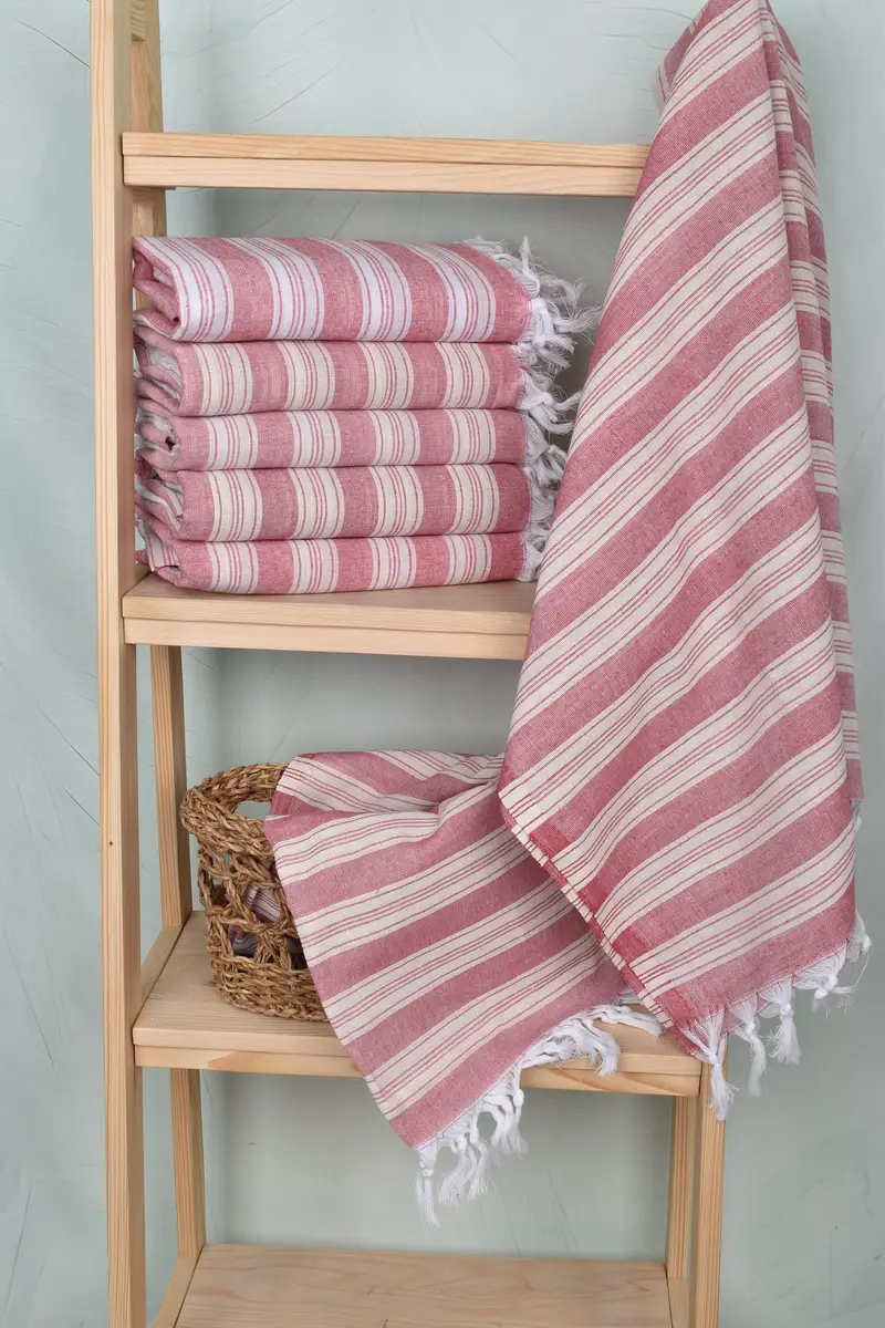 Bachelor Party Favors, Monogram Turkish Towel, Home Decor Gifts, Wedding Hand Made Gift, Bachelorette Party Decorations, 70x40 Cotton Striped Towel - 3