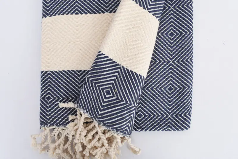 80x40 Cotton Diamond Towel, Valentines Day Gift Idea, Housewarming Gift, Organic Cotton Towel, Large Turkish Towel, Monogrammed Beach Towel - 8