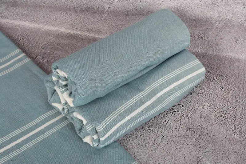 Best Wedding Gift, Lightweight Turkish towel, Sand-free towel, Scarf Towel, Bachelor Party Favors, Personalized Gifts, 60x38 Cotton Striped Towel - 7