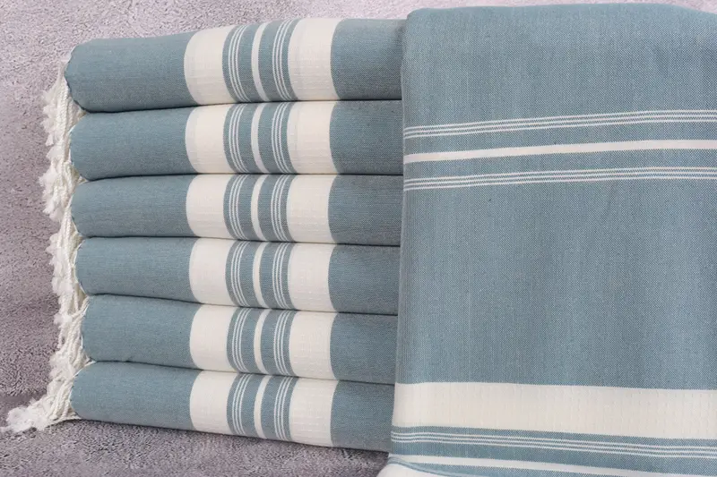 Best Wedding Gift, Lightweight Turkish towel, Sand-free towel, Scarf Towel, Bachelor Party Favors, Personalized Gifts, 60x38 Cotton Striped Towel - 1