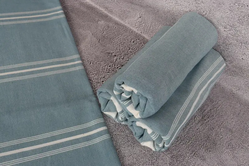 Best Wedding Gift, Lightweight Turkish towel, Sand-free towel, Scarf Towel, Bachelor Party Favors, Personalized Gifts, 60x38 Cotton Striped Towel - 8