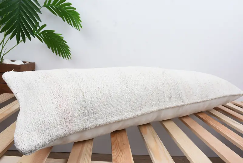 Aztec Pillow, Cushion, Wholesale Cushion Case, Gift Pillow, Boho Pillow Sham Cover, 12x36 White Pillow Case, Turkish Kilim Pillow - 6