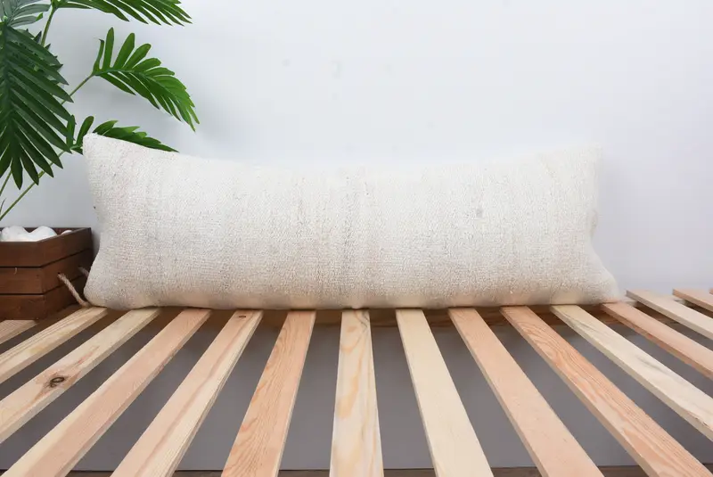 Aztec Pillow, Cushion, Wholesale Cushion Case, Gift Pillow, Boho Pillow Sham Cover, 12x36 White Pillow Case, Turkish Kilim Pillow - 1