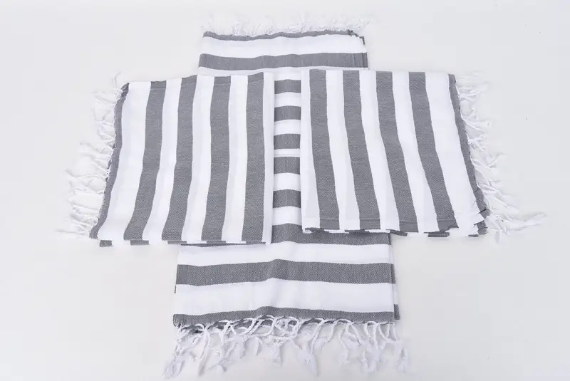 44x20 Cotton Striped Towel, Wedding Gift, Bridesmaid Gifts, Turkish Hand Towel, Valentine Day Gift For Her, Travel Towel, Bridesmaid Proposal Gift - 6